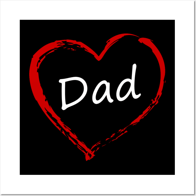 Love Dad Wall Art by LSUPER